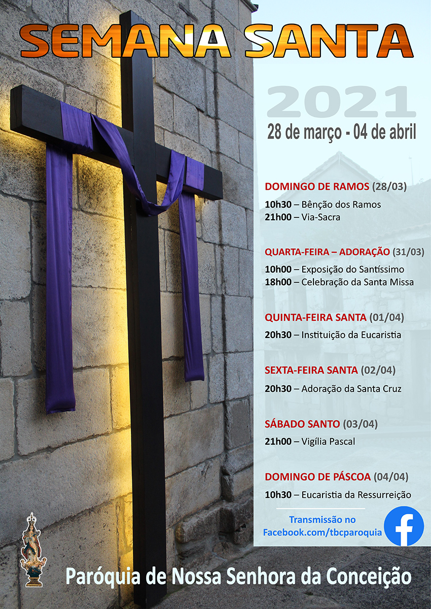 Semana Santa - horários e celebrações